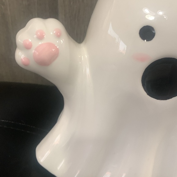 New Goblin & Ghoul Halloween Kitty Cat Scary Ghost Ceramic Figurine - Picture 4 of 9